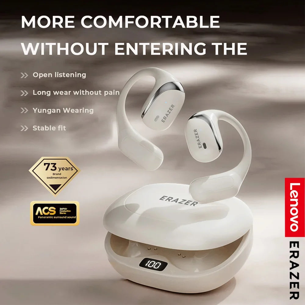 Original ERAZER X9 Wireless Headphones OWS HiFi Stereo Sports Open Bluetooth Earphones with Mic Call Noise Reduction Waterproof